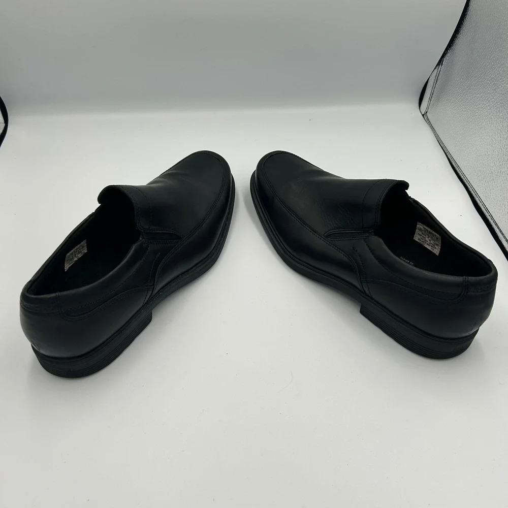 Rockport Loafers Mens 10.5 Black Leather Slip On Adiprene A10716